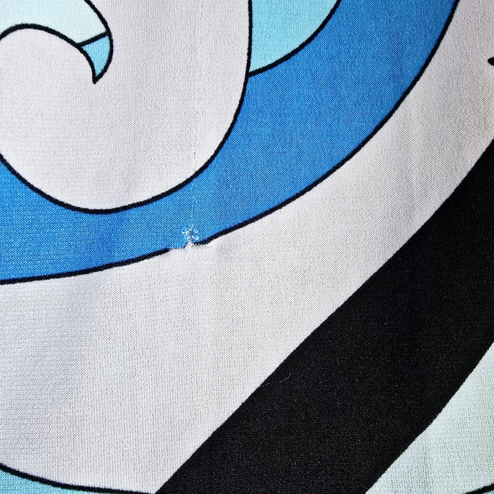 Michael Kors Women Sz OS Cover up Top adjust string neck poncho mod swirl print - Picture 8 of 11